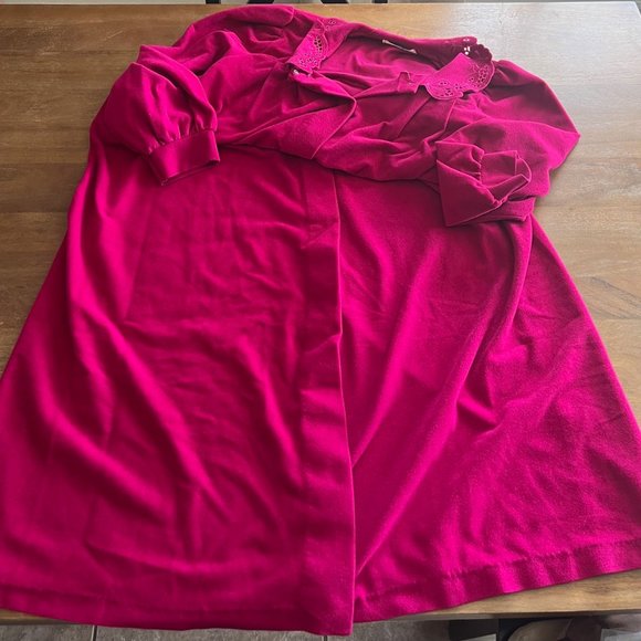 Vintage Vanity Fair Pink Snap Up Robe Sleeve Size Medium Med EUC Made in USA - Picture 6 of 9